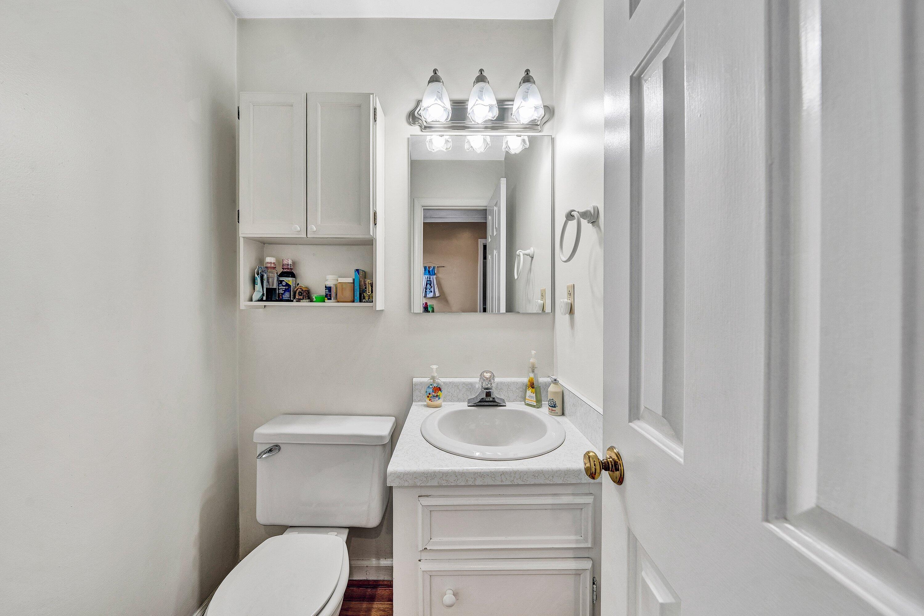 2228 Thomason Lane Goodview, VA 24095 - Photo 22 of 70 a bathroom with a sink vanity mirror and toilet