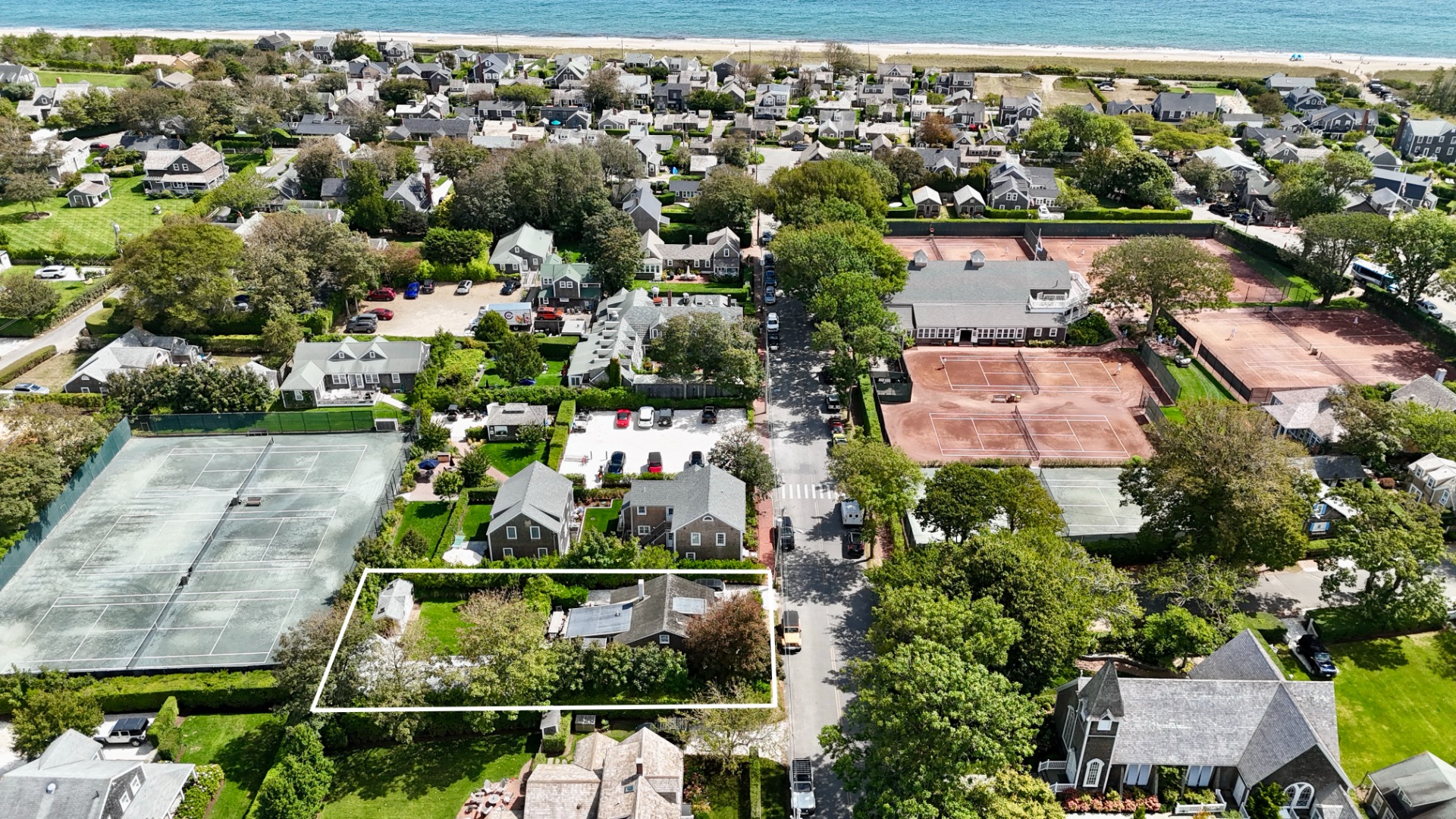 17 New Street Nantucket, MA 02554 - Photo 2 of 31 an aerial view of house with yard