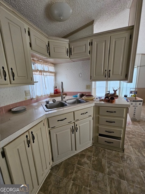 2693 Dempsey Brown Road Dewy Rose, GA 30634 - Photo 21 of 28 a kitchen with cabinets appliances a sink and a counter top space