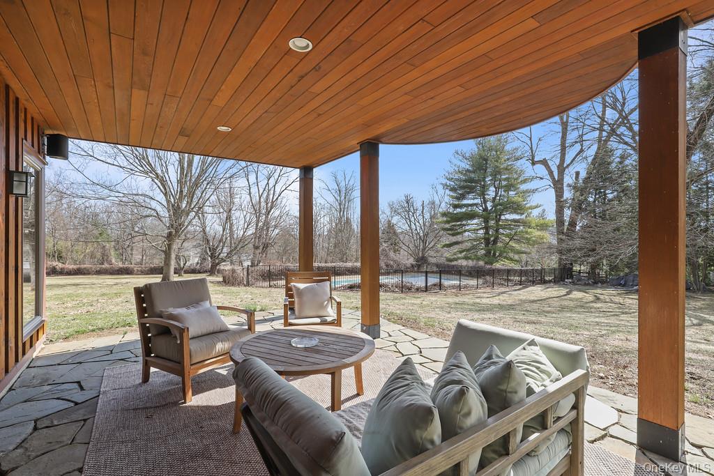37 Hyatt Road Briarcliff Manor, NY 10510 - Photo 19 of 37 Covered patio overlooking pool