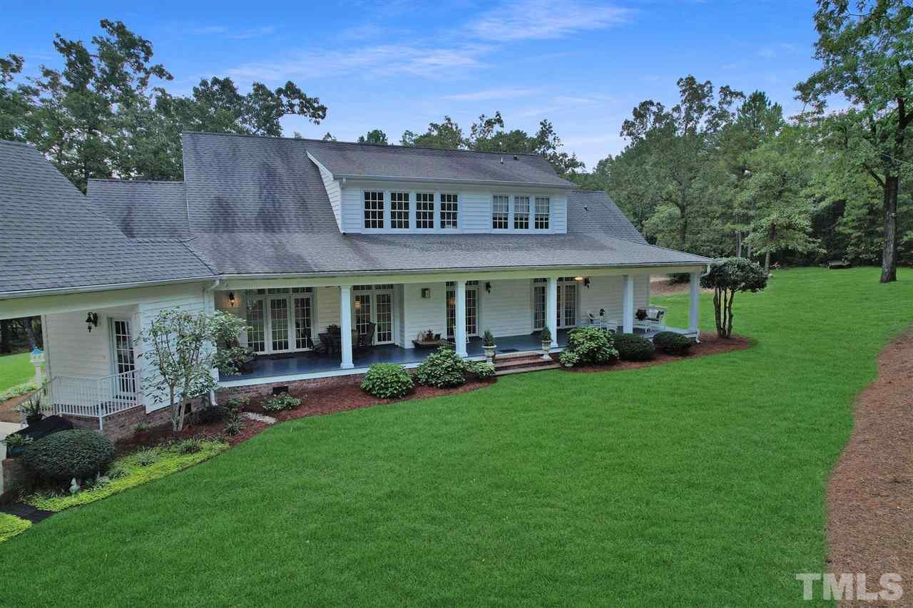 Covered porch in back is AWESOME!!!  The space is great for entertaining.