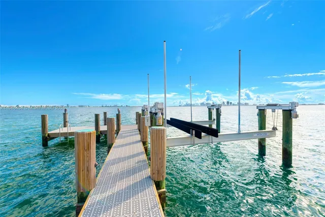 a park with water view