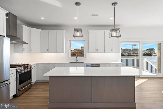 an aerial view of a city