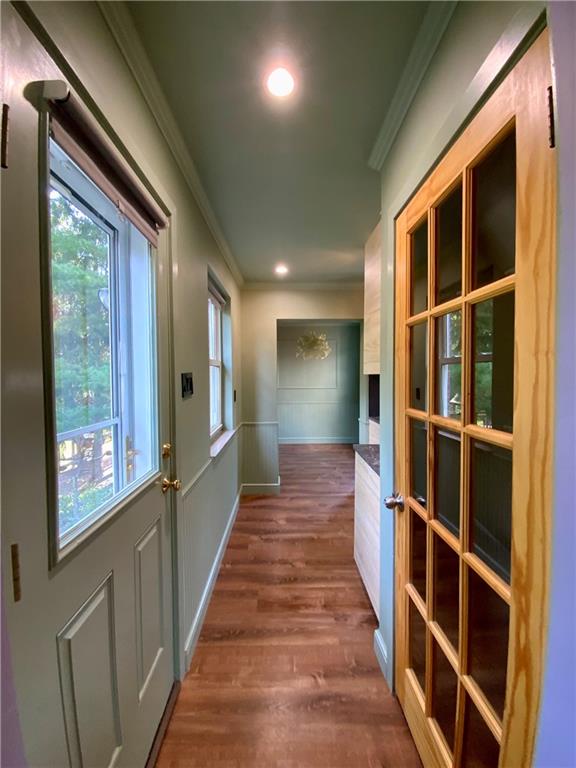 200 Chaplin Drive Coraopolis, PA 15108 - Photo 6 of 25 a view of a hallway with wooden floor and windows