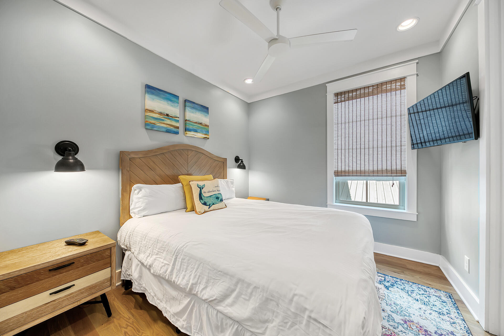 21 Beachcomber Ln Inlet Beach Inlet Beach, FL 32461 - Photo 25 of 60 a bedroom with a bed and a window