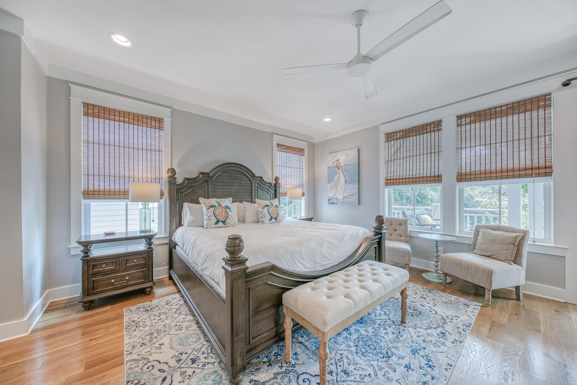 21 Beachcomber Ln Inlet Beach Inlet Beach, FL 32461 - Photo 31 of 60 a bed room with a bed and a couch
