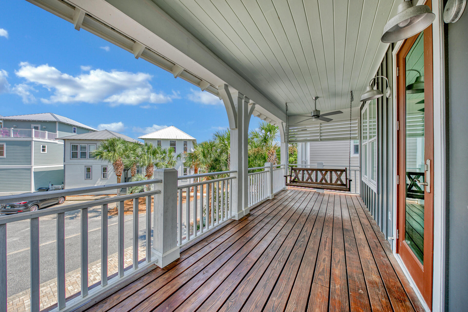21 Beachcomber Ln Inlet Beach Inlet Beach, FL 32461 - Photo 39 of 60 a view of a balcony with wooden floor