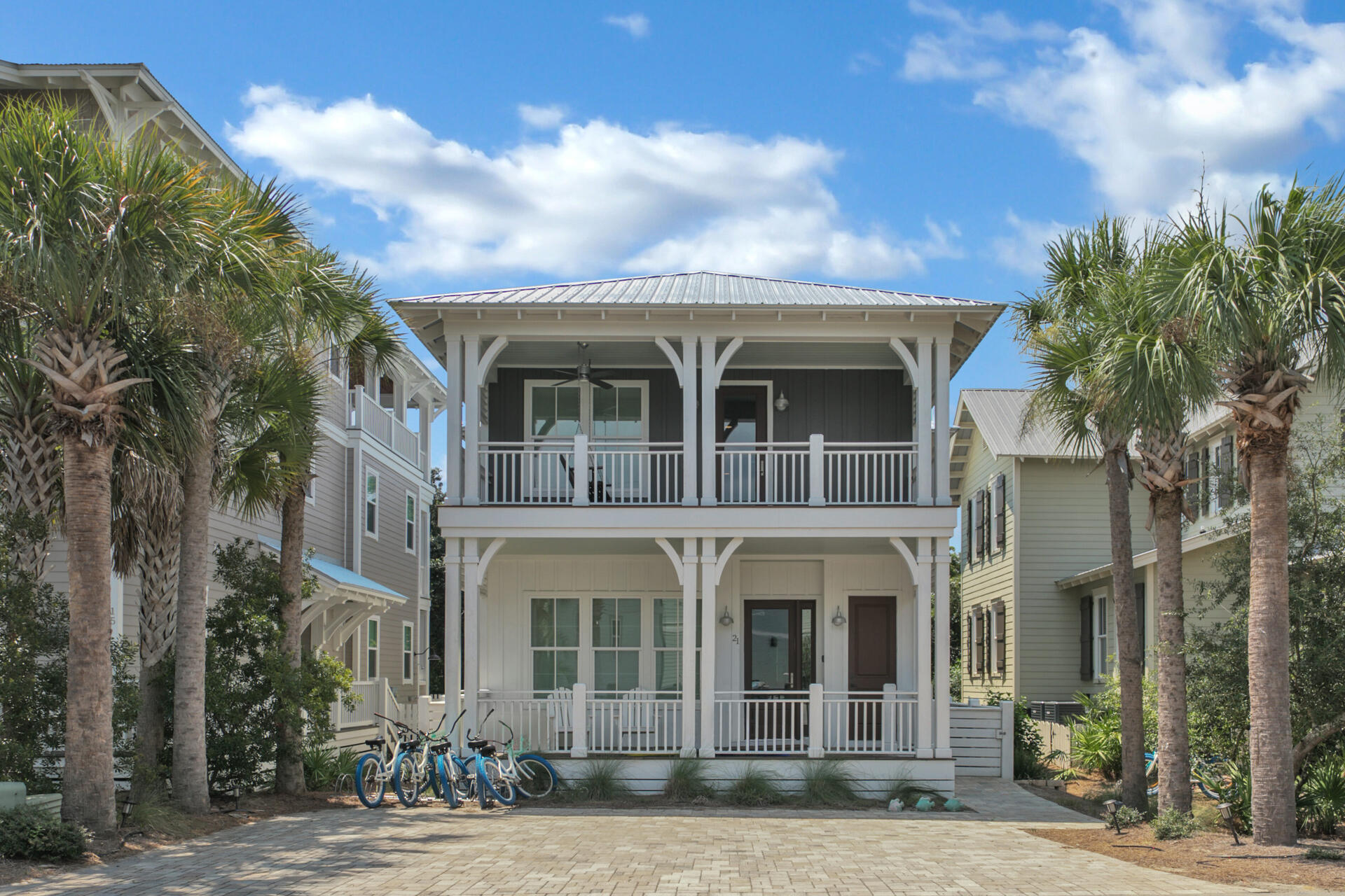 21 Beachcomber Ln Inlet Beach Inlet Beach, FL 32461 - Photo 44 of 60 front view of a brick house with a yard