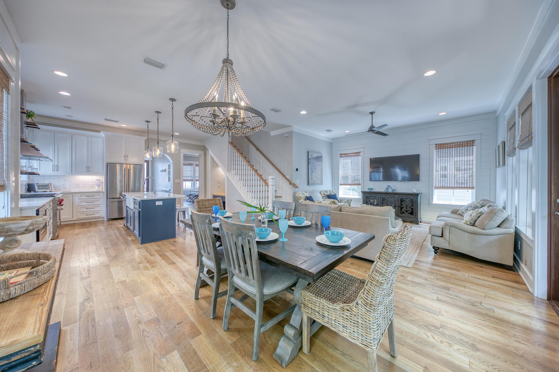 21 Beachcomber Ln Inlet Beach Inlet Beach, FL 32461 - Photo 6 of 60 a living room with lots of furniture and kitchen view