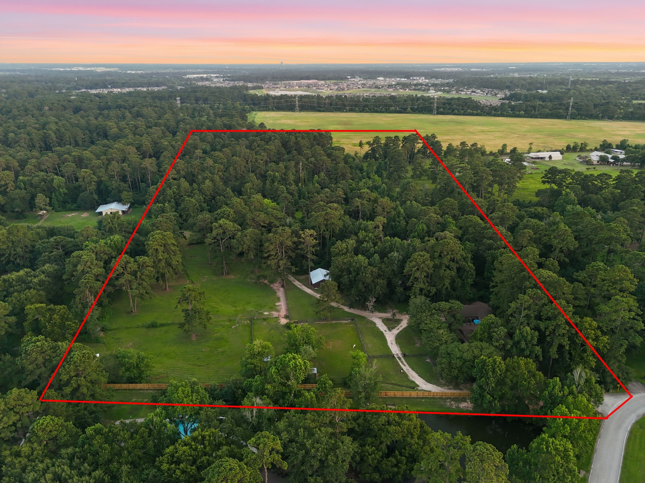 Outline of the 9.6 Acres.