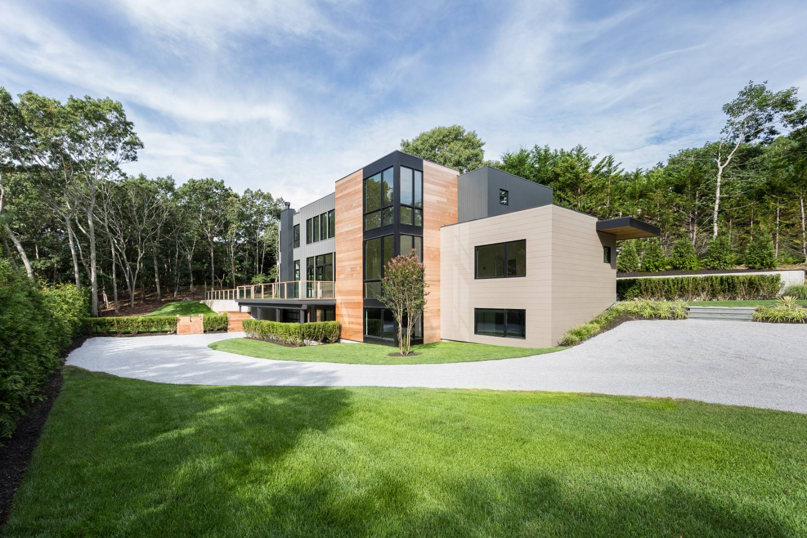 19 Peter's Path East Hampton, NY 11937 - Photo 3 of 29 a view of backyard with swimming pool and green space