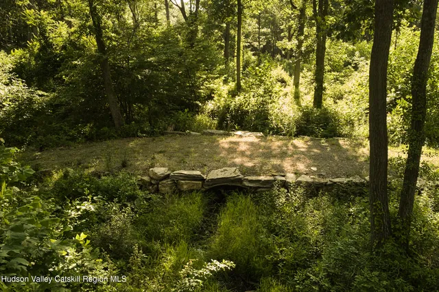 a view of a lake with houses