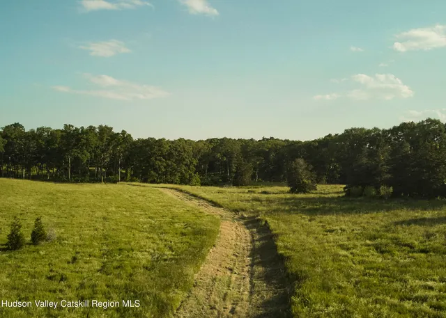 a view of an outdoor space and mountain view