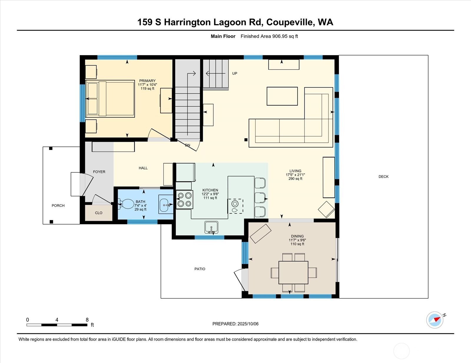 159 South Harrington Lagoon Road Coupeville, WA 98239 - Photo 19 of 37 a picture of a floor plan