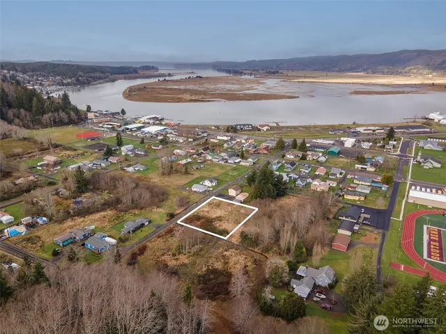 a view of city and ocean