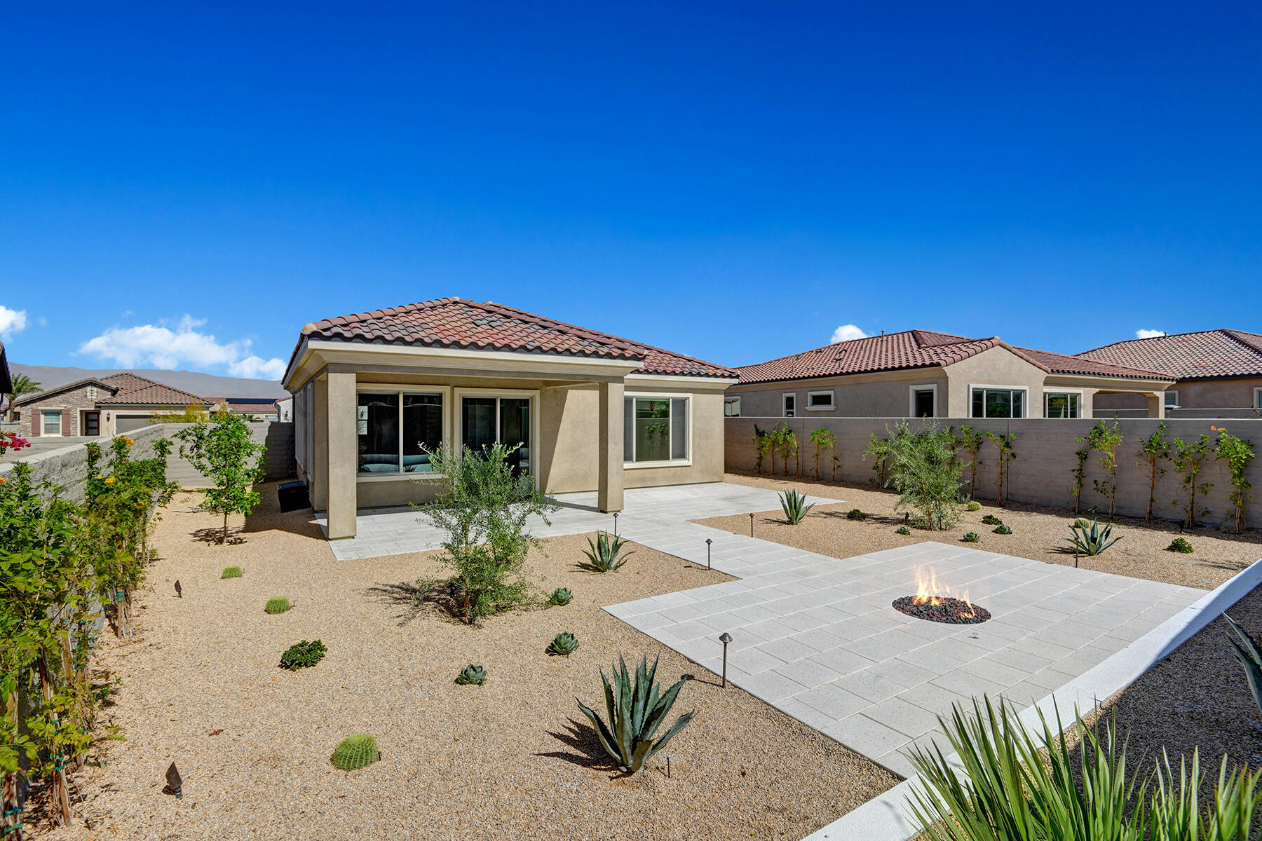 61 Claret Road Rancho Mirage, CA 92270 - Photo 28 of 37 BACK YARD PULLED BACK MLS
