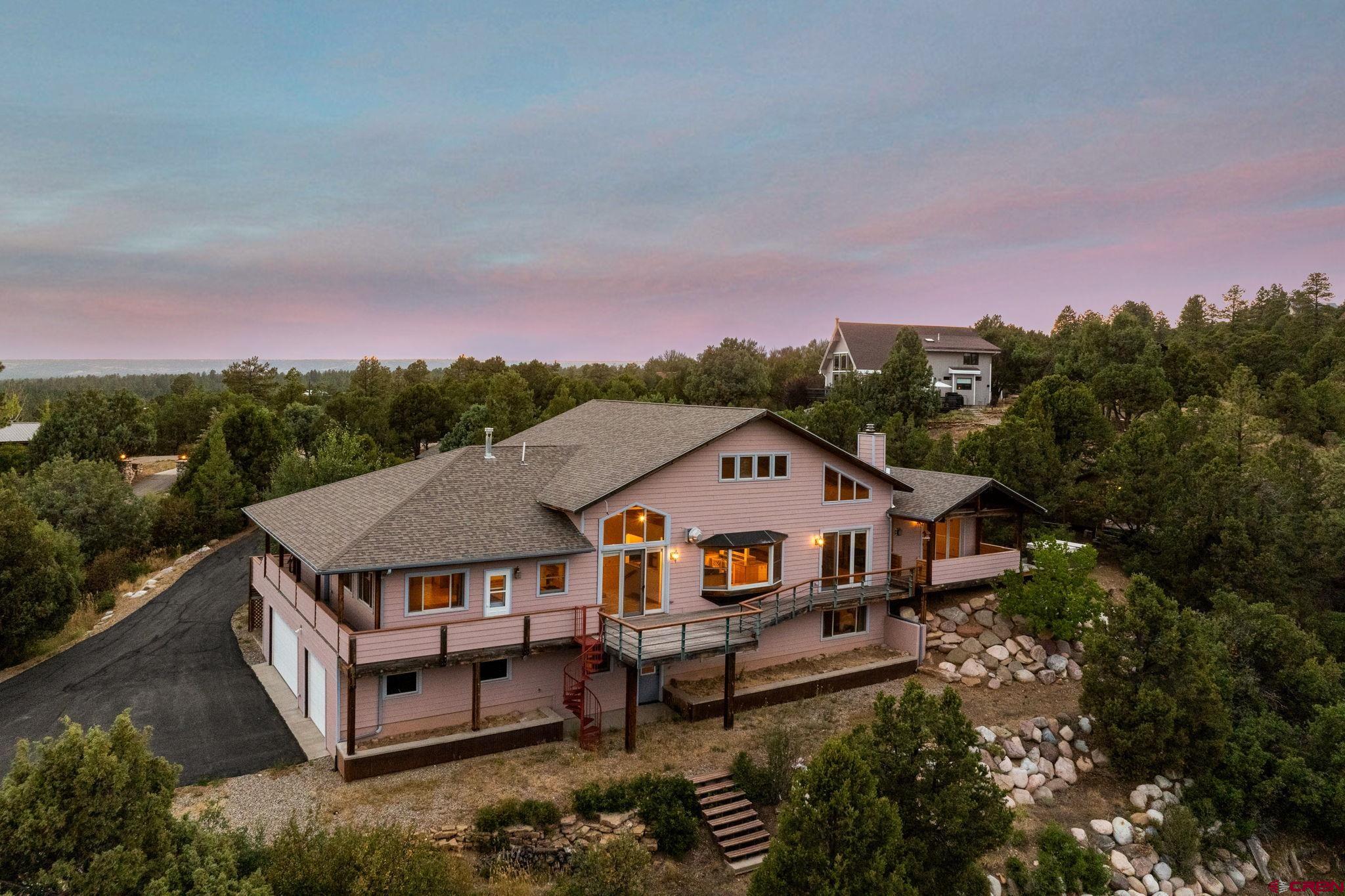 481 Far View Road Durango, CO 81303 - Photo 3 of 45 an aerial view of a house with a big yard