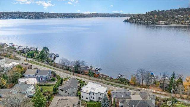 a view of a lake and a mountain