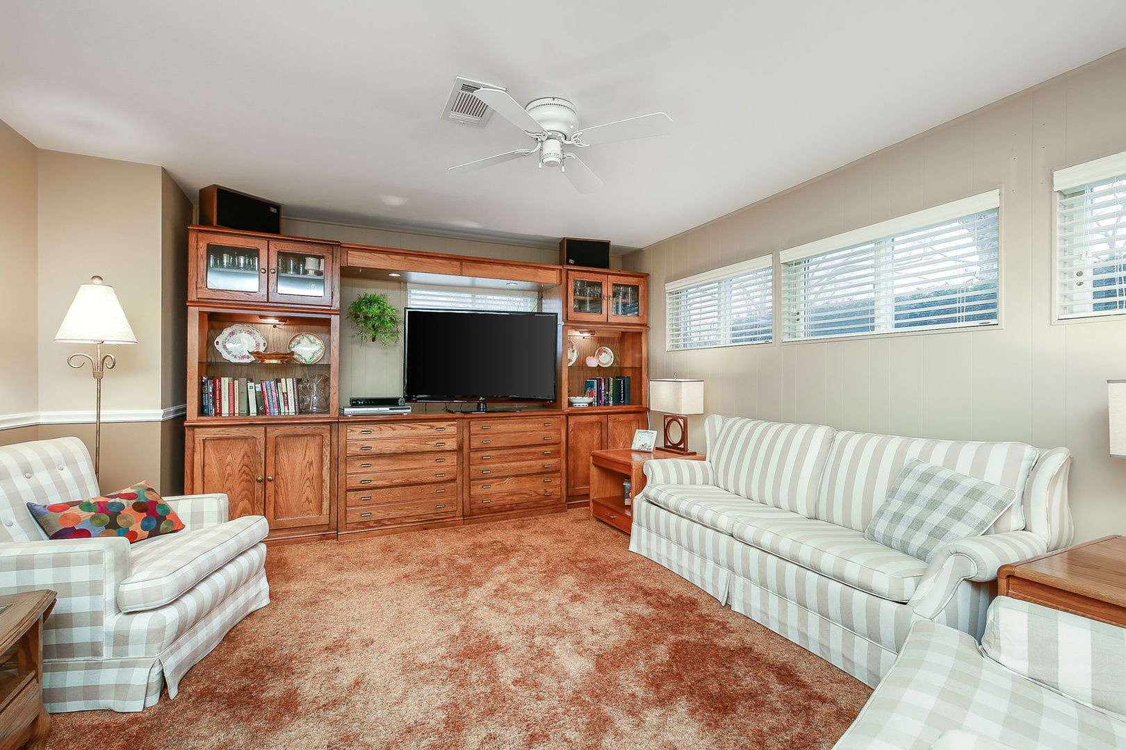 5924 Carpenter Street Downers Grove, IL 60516 - Photo 9 of 28 a living room with furniture and a flat screen tv