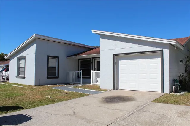 a house view with a outdoor space