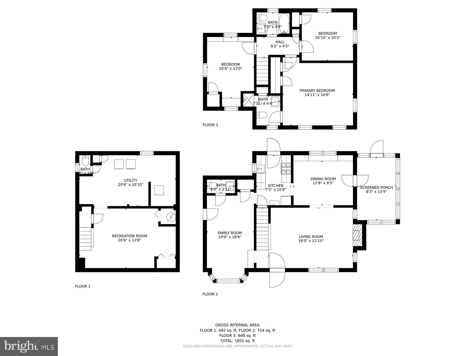 5705 Harwick Road Bethesda, MD 20816 - Photo 56 of 56 Floor plan with estimated square footage