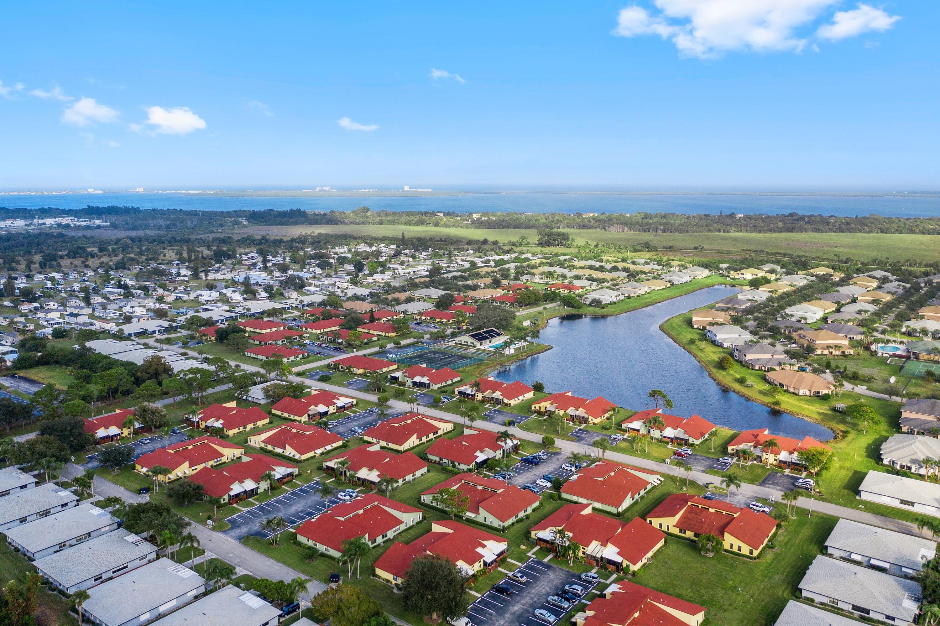 1767 South Dovetail Drive, Unit R Fort Pierce, FL 34982 - Photo 32 of 36 aerial_of_the_neighboorhood_ (1)