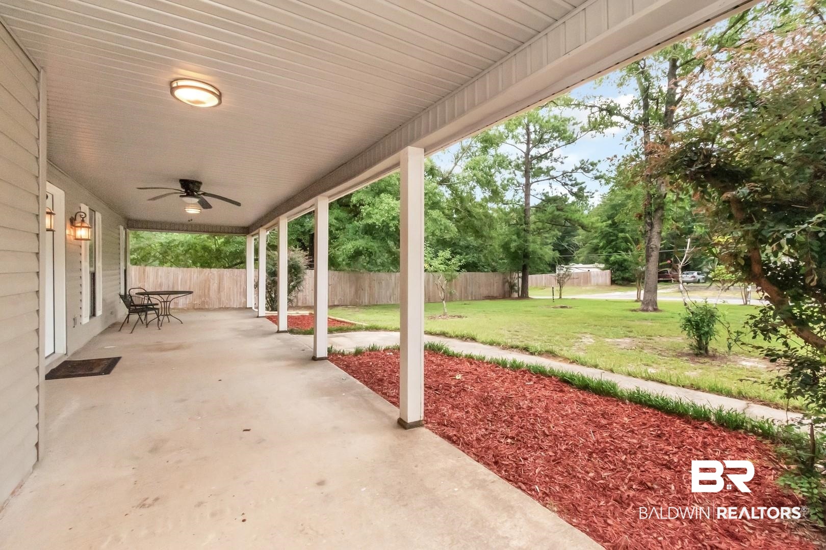 15060 Starlight Avenue Wilmer, AL 36587 - Photo 11 of 12 View of patio with ceiling fan