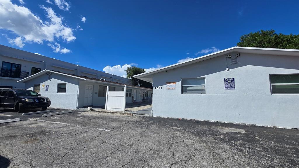 a view of a house with a outdoor space