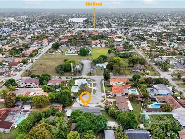 an aerial view of a city