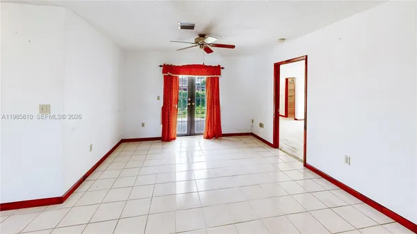 a view of an empty room