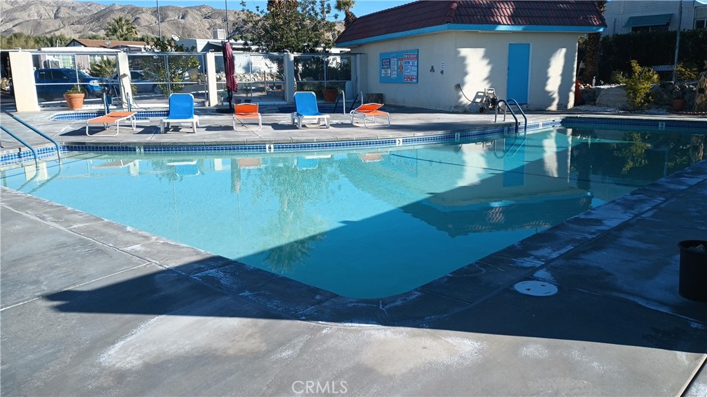 17800 Langlois Road Desert Hot Springs, CA 92241 - Photo 13 of 19 a view of pool with outdoor seating