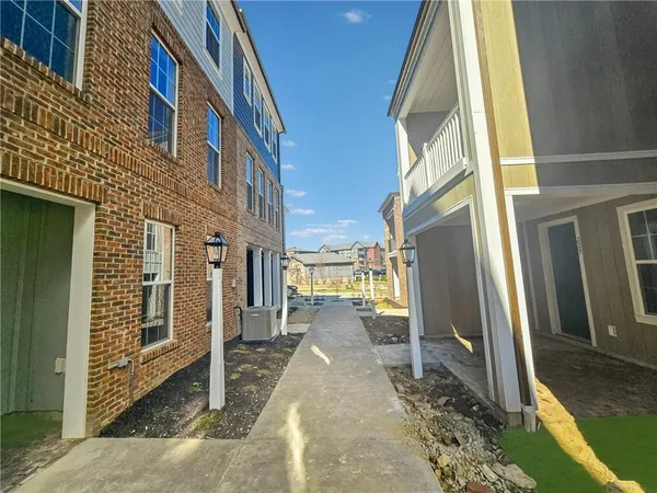 a view of a building with many windows