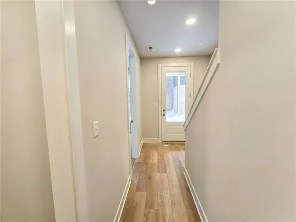 a view of front door