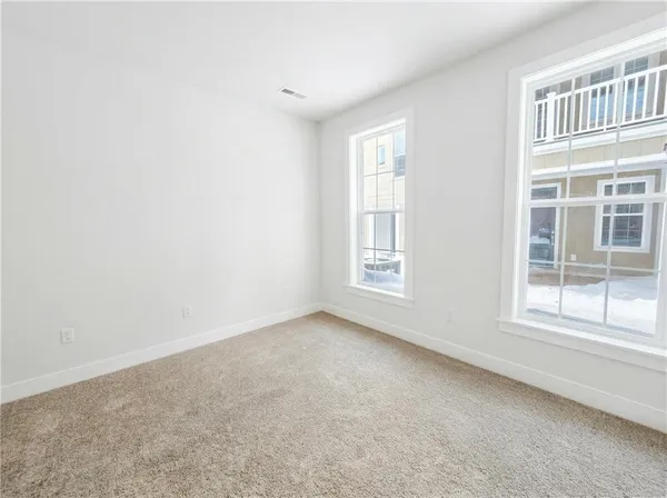 a view of a kitchen counter top space