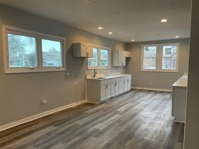 a view of kitchen and window