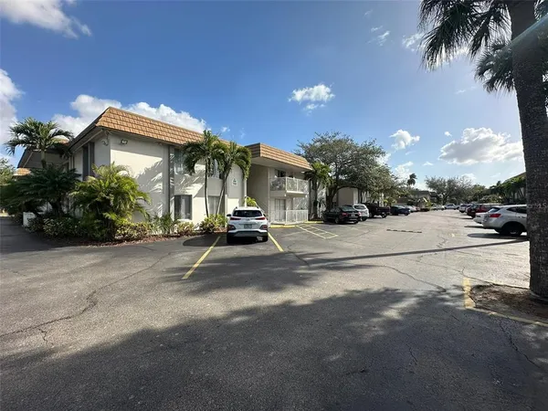 a view of a street with a house