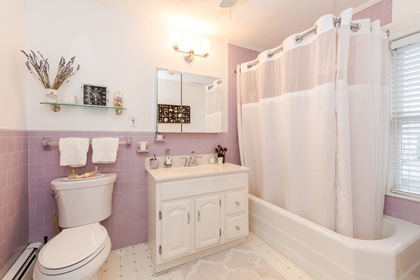 52 Aberdeen Road Arlington, MA 02476 - Photo 22 of 30 a bathroom with a sink a toilet and shower