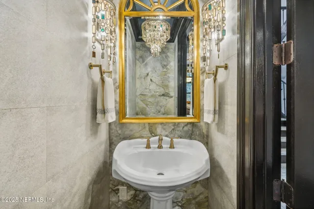 an aerial view of houses with yard