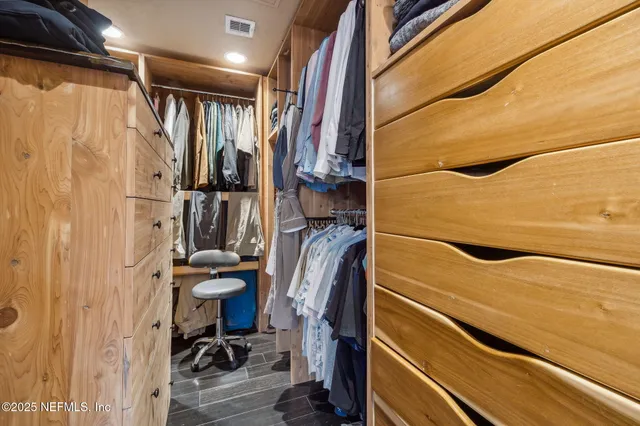 a view of a table and chairs in the patio