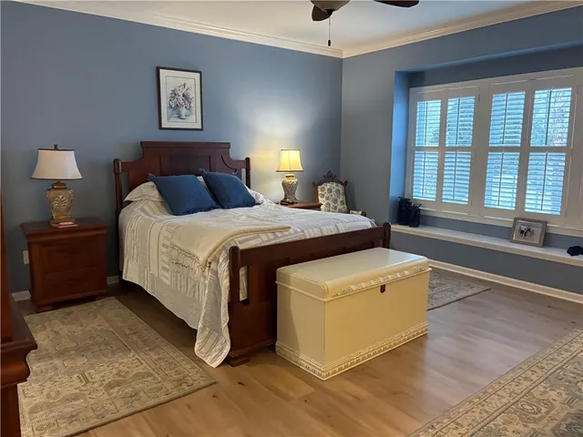 a bed room with a bed and a couch