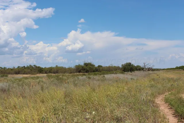 a view of a lake with houses in the back