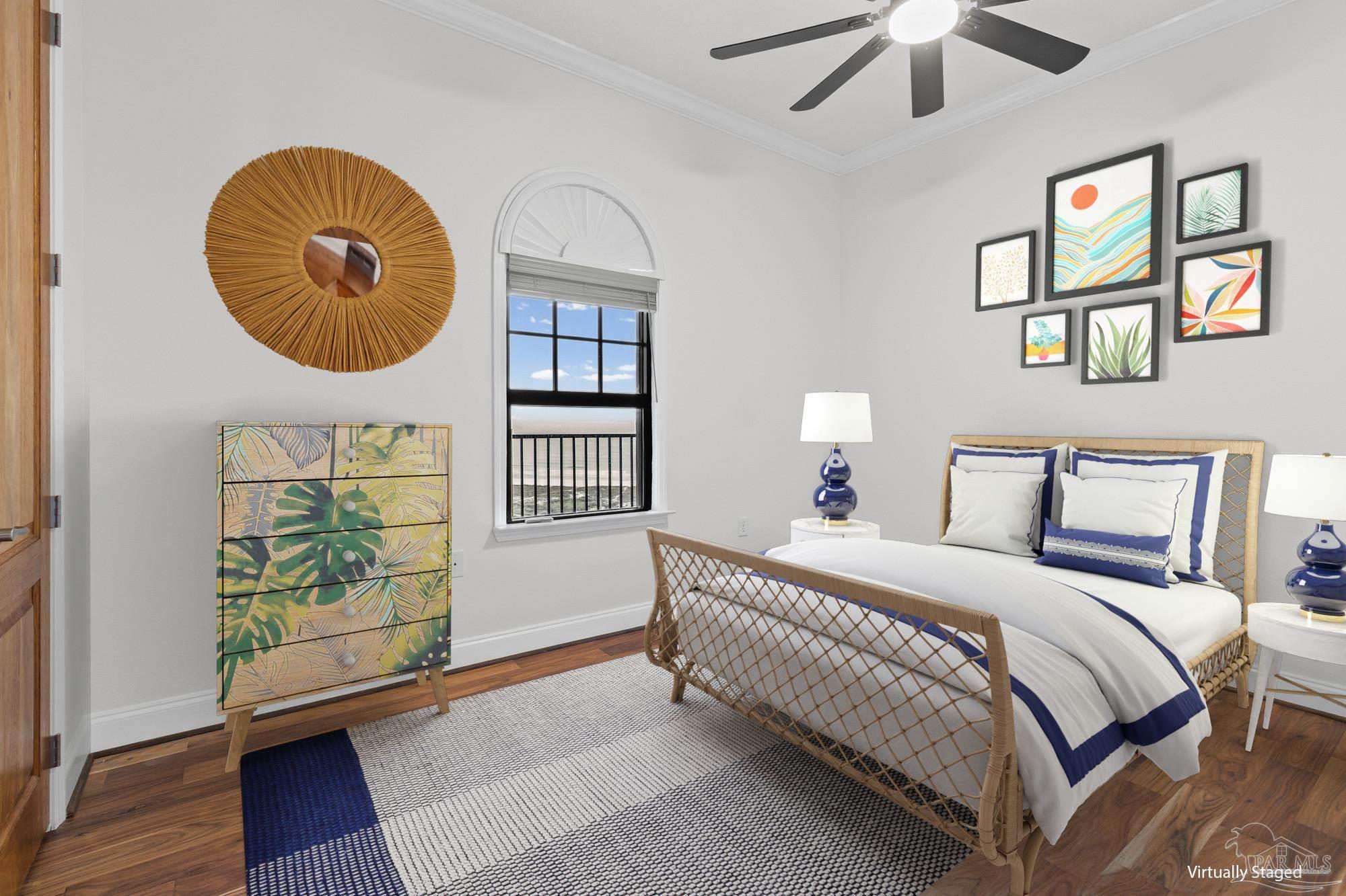 14900 River Road, Unit 904 Perdido Key, FL 32507 - Photo 36 of 62 a bedroom with a bed and a window