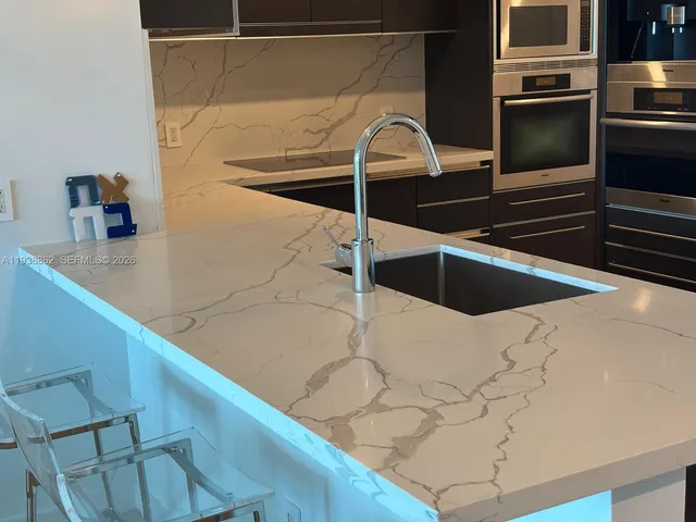 a close view of sink