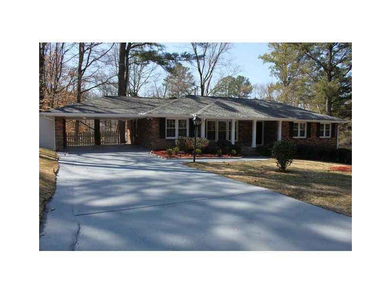 1640 Alderbrook Road Northeast Atlanta, GA 30345 - Photo 1 of 1 Exterior Front. Completely renovated beautiful ranch style 4 side brick home with a basement!