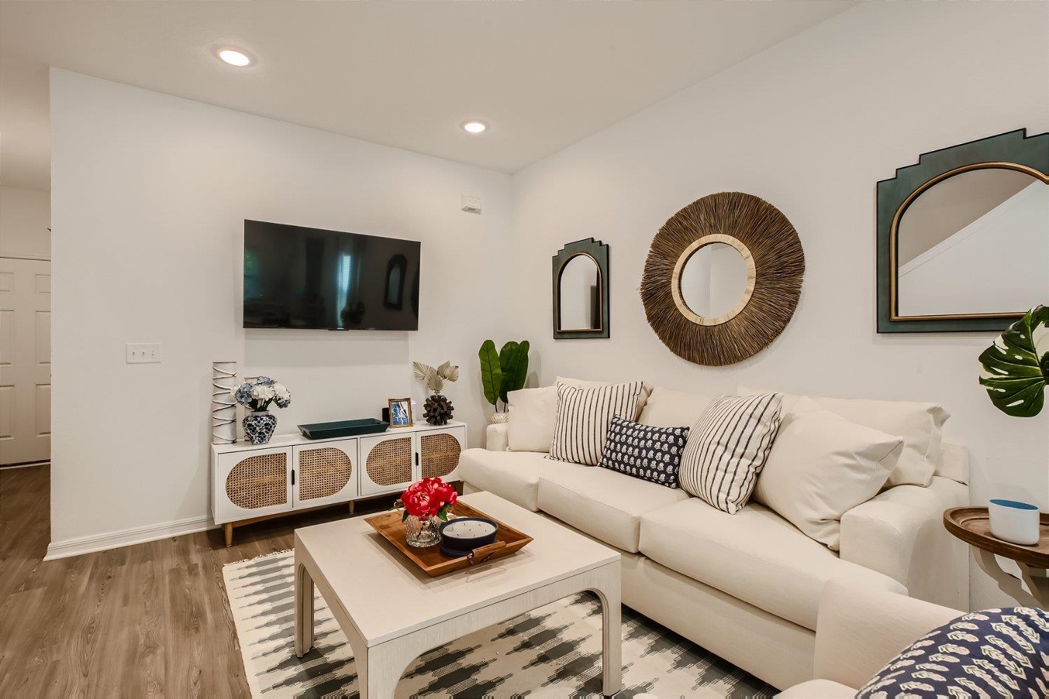 67 Pamplona Drive St. Augustine, FL 32086 - Photo 48 of 66 a living room with furniture and a flat screen tv