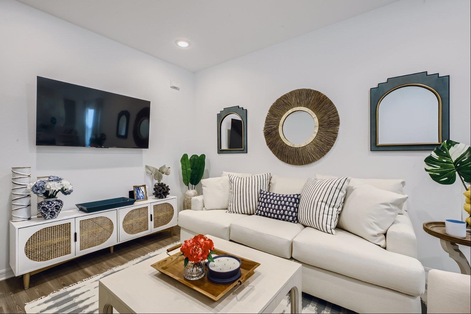 67 Pamplona Drive St. Augustine, FL 32086 - Photo 9 of 66 a living room with furniture and a flat screen tv