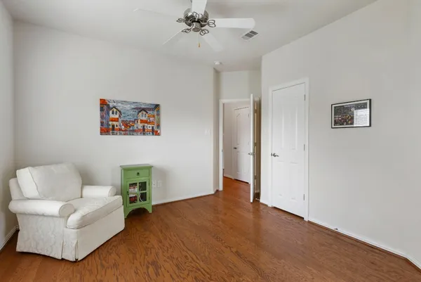 a view of livingroom with furniture and wooden floor