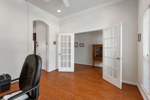 a view of livingroom with furniture and wooden floor