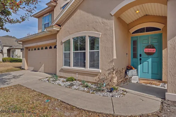 a front view of a house