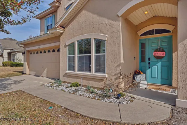 a front view of a house